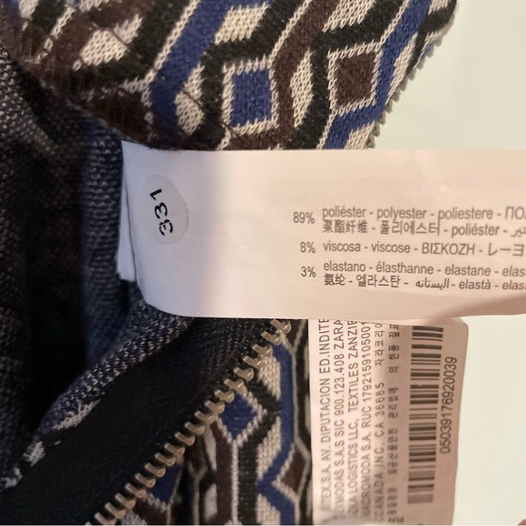 ZARA Jacquard Flare Pants - Picture 7 of 10